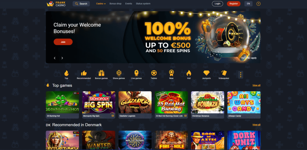 Frank Casino Review