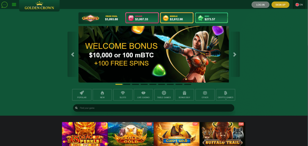 Golden Crown Casino Screenshot